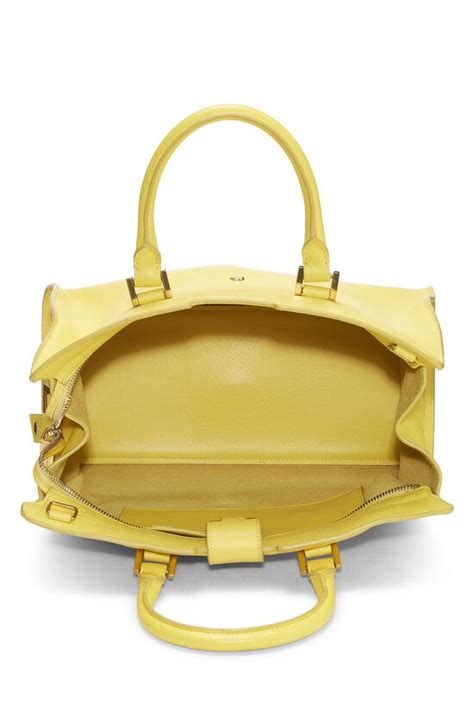 YSL Yellow Calfkskin Classic Y Cabas Small QTB0SM3PYH000